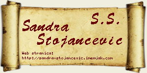 Sandra Stojančević vizit kartica